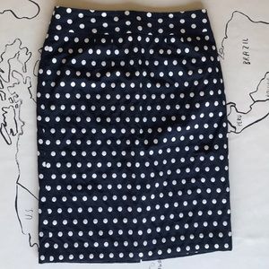 Banana Republic Navy Blue Knee Length Pencil Skirt